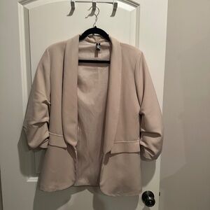 Venti6 sleeve blazer Beige size M
